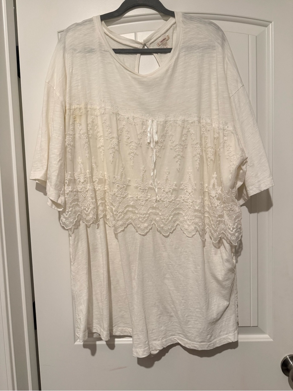 Lyrebird Lace Trim Ivory Romper